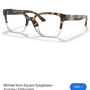 Michael Kors Tortoise and Clear Square Glasses